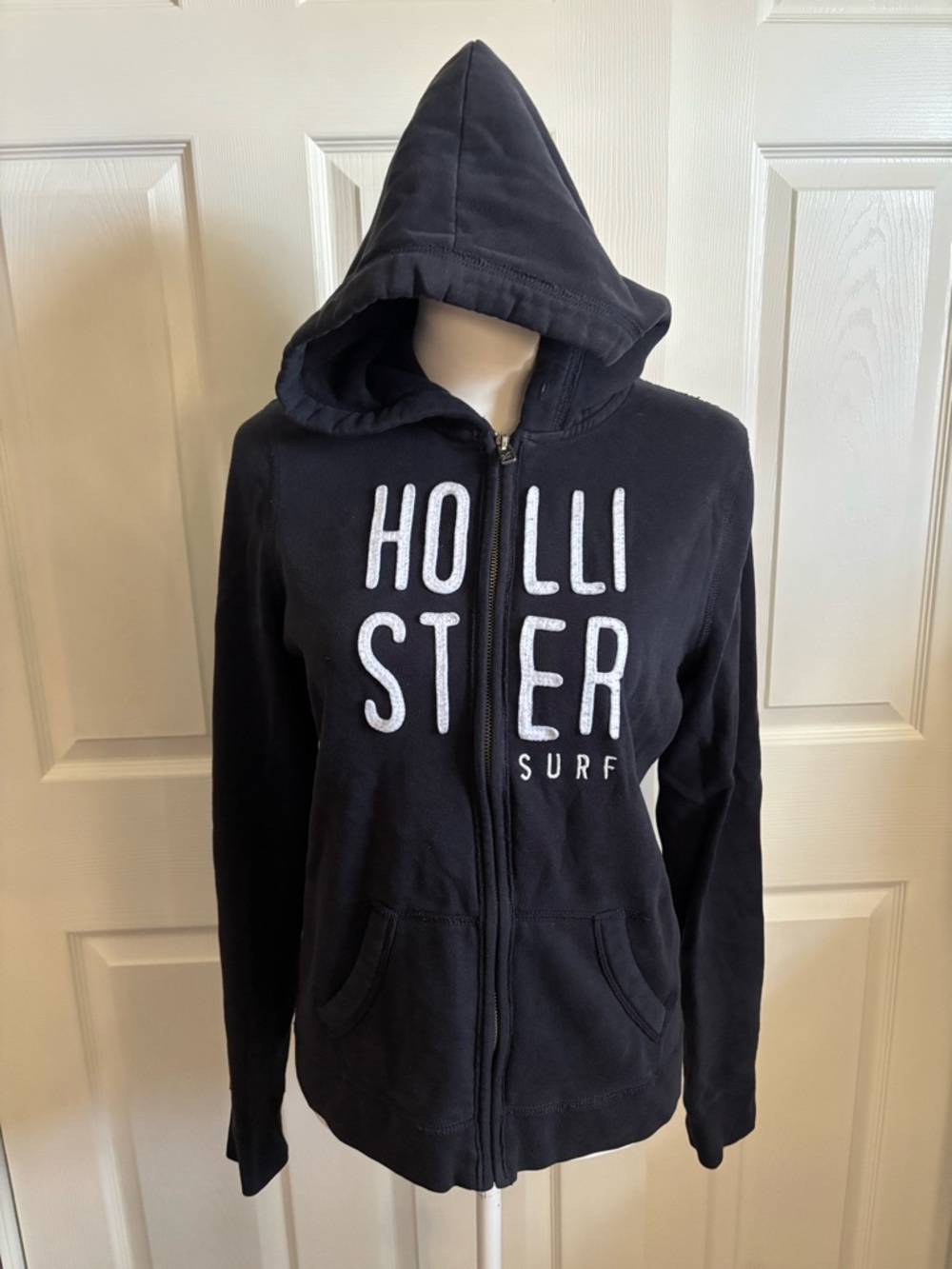 Vintage Navy Hollister Hoodie